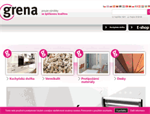 Tablet Screenshot of grena.cz